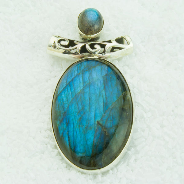 Labradorite Sterling Silver Pendant