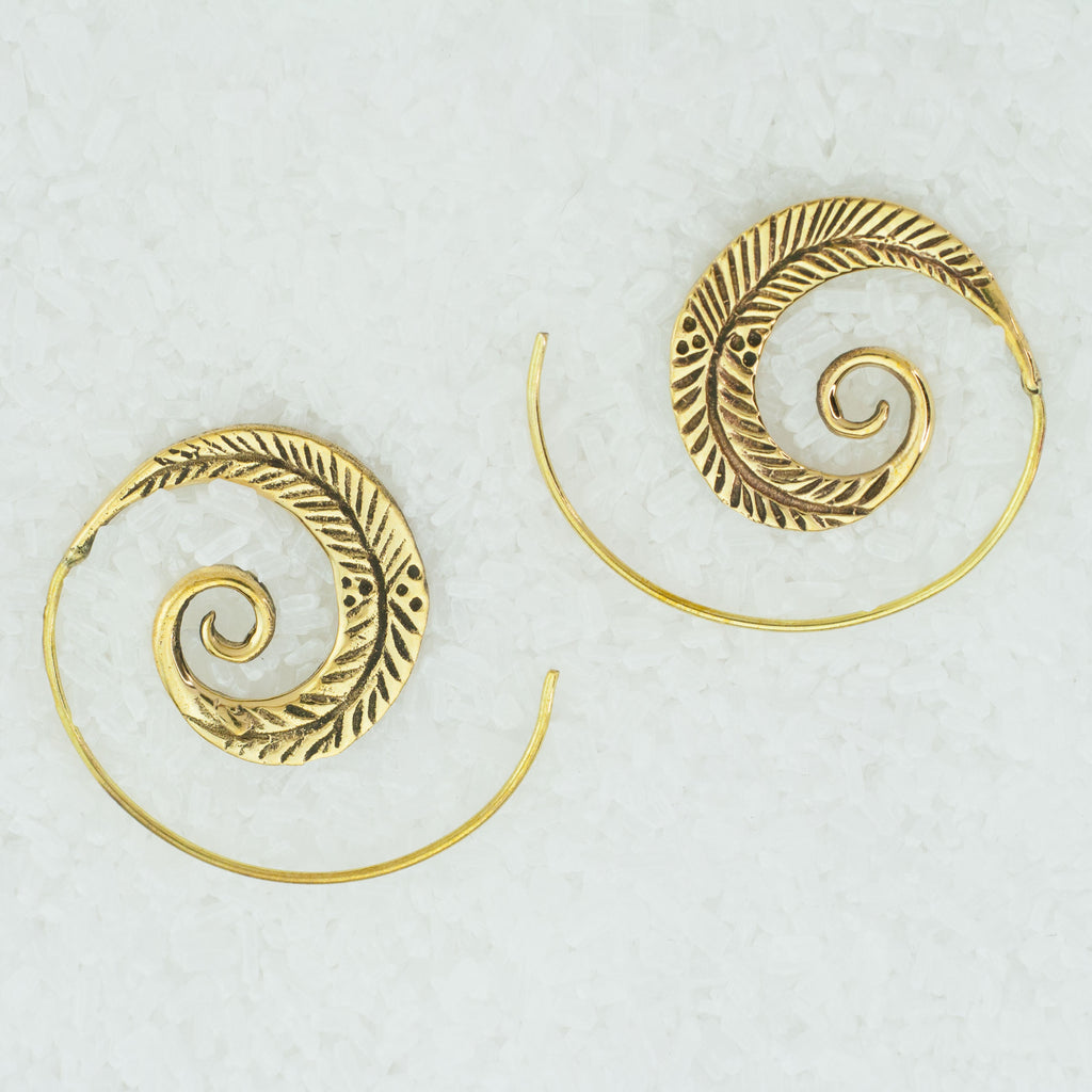 Indian Brass Earrings - BS-C7