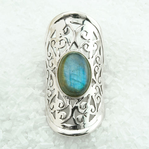 Labradorite Sterling Silver Ring