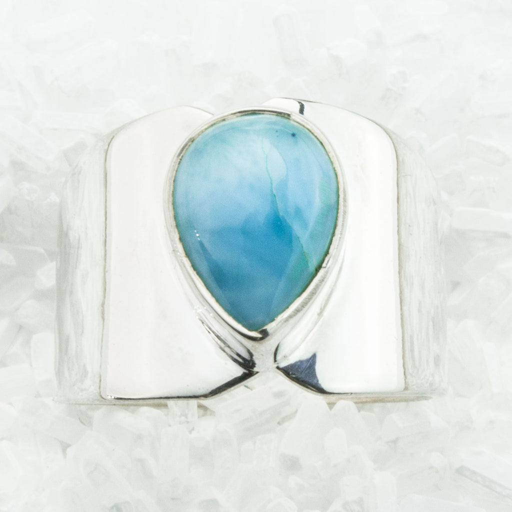 Larimar Sterling Silver Ring