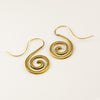 Curly Brass Earrings BS-A206